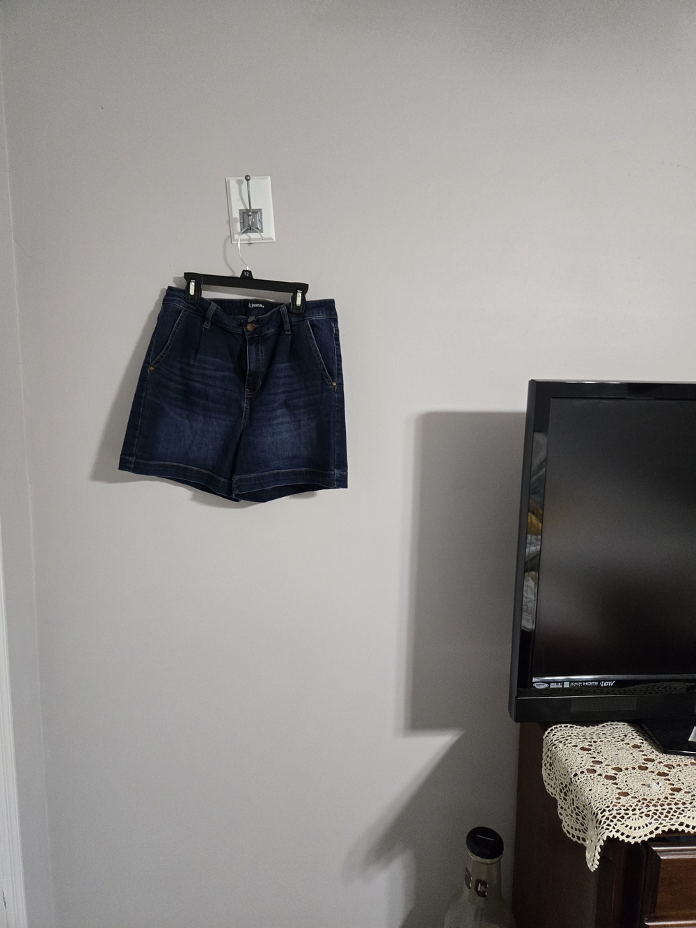 d. jeans Dark Blue High-Rise Jean Shorts